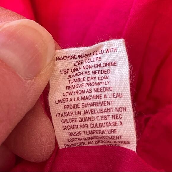 Anthropologie Maeve Fuchsia Pink Strapless 100% Cotton Dress Size 8 - Picture 10 of 13